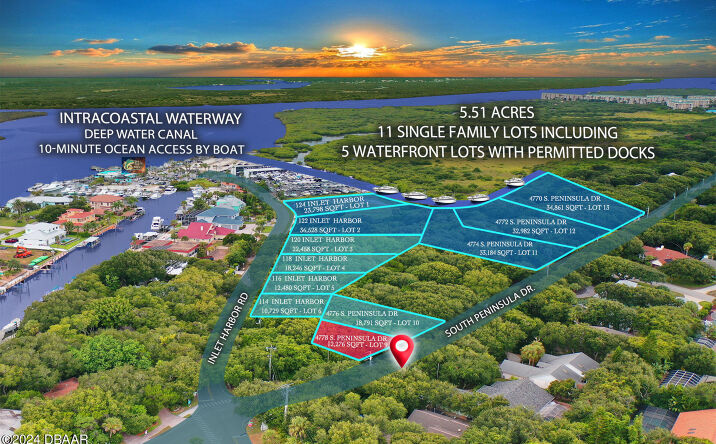 Pictures of Land property located at 4788 S Peninsula Drive, Ponce Inlet, FL 32127 for sales - image #1