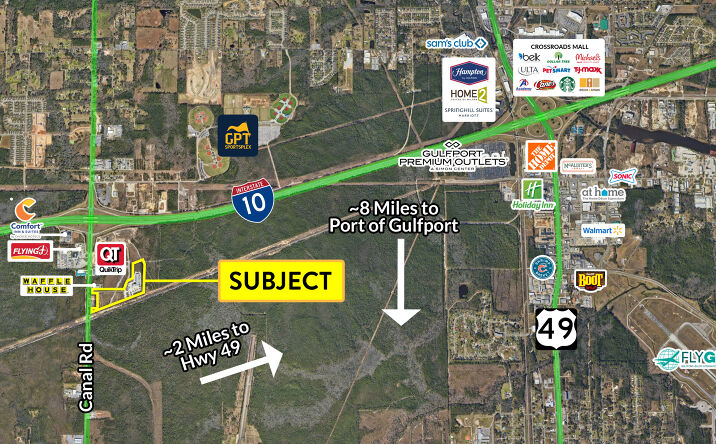 Pictures of Industrial, Retail property located at 9140 Canal Rd, Gulfport, MS 39503 for sales - image #1