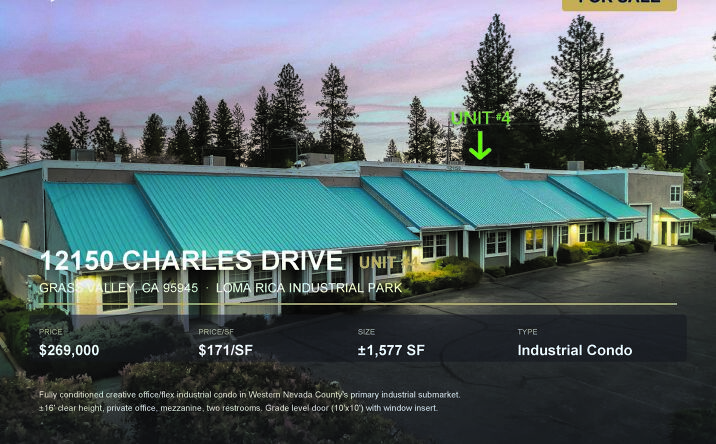 Pictures of Office, Industrial property located at 12150 Charles Dr, Grass Valley, CA 95945 for sales - image #1