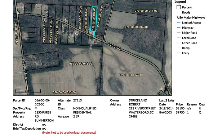 Pictures of Land, Mixed Use, Mobile Home Park, Multifamily property located at 2350 Furse Rd, Summerton, SC 29148 for sales - image #1