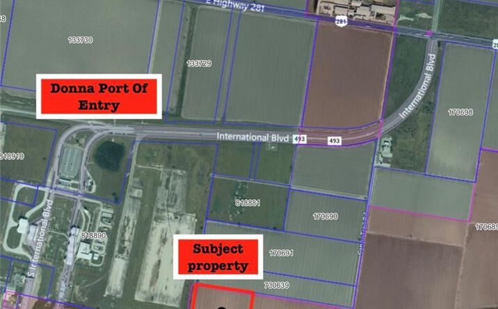 Pictures of Land property located at 39000 Border Fence Service Road, Donna, TX 78537 for sales - image #1