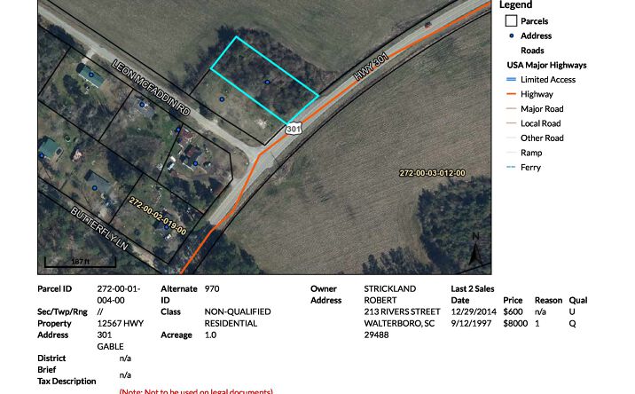 Pictures of Land, Mixed Use, Mobile Home Park, Multifamily property located at 12567 US-301, Gable, SC 29051 for sales - image #1