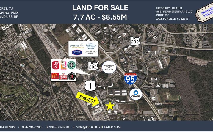 Pictures of Land property located at 7445 Philips Hwy, Jacksonville, FL 32256 for sales - image #1