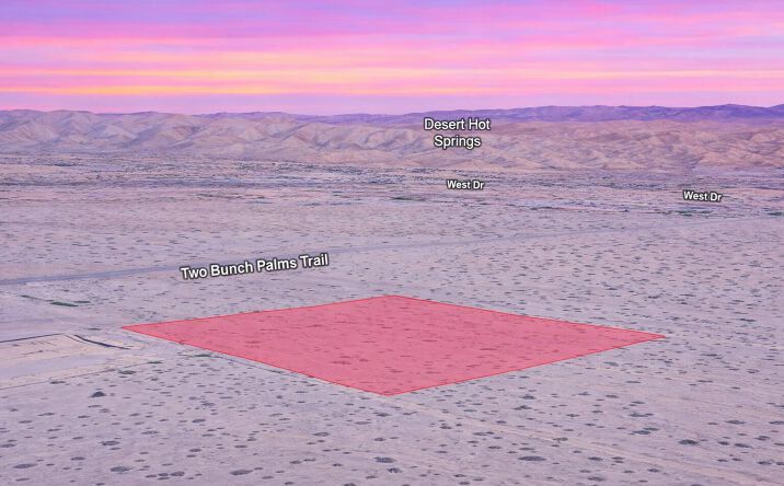 Pictures of Land property located at Vic Two Bunch Palms Trail, Desert Hot Springs, CA 92240 for sales - image #1