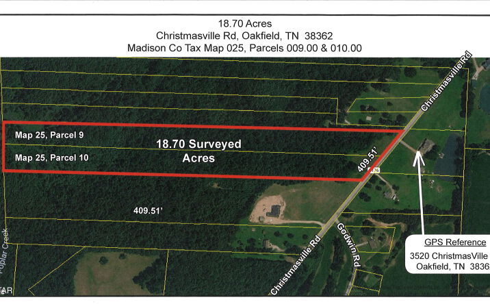Pictures of Land property located at Christmasville Road, Jackson, TN 38305 for sales - image #1