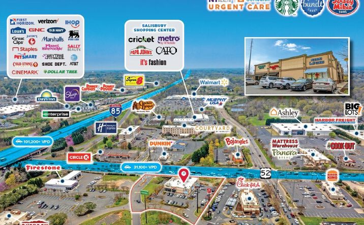 Pictures of Retail property located at 916 E Innes St, Salisbury, NC 28144 for sales - image #1