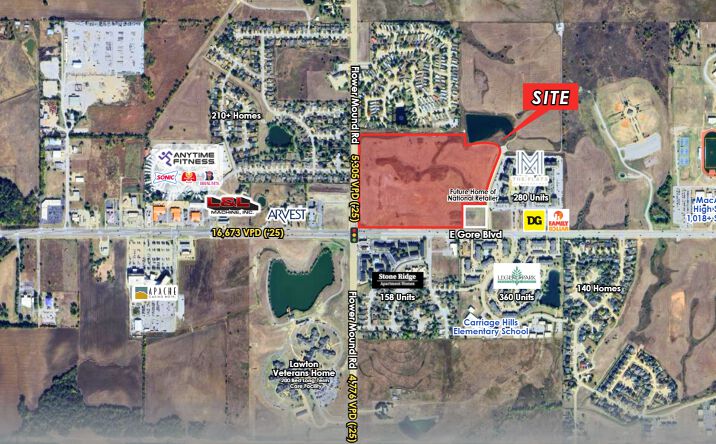 Pictures of Land property located at NEC of Flower Mound & Gore Blvd, Lawton, OK 73501 for sales - image #1
