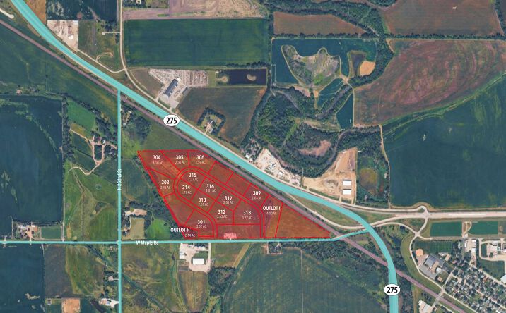 Pictures of Land property located at NWC Hwy 275 & W Maple Rd, Waterloo, NE 68069 for sales - image #1