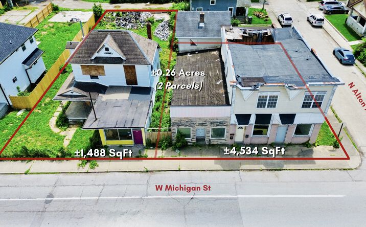 Pictures of Mixed Use, Office, Retail property located at 3423 W Michigan St, Indianapolis, IN 46222 for sales - image #1