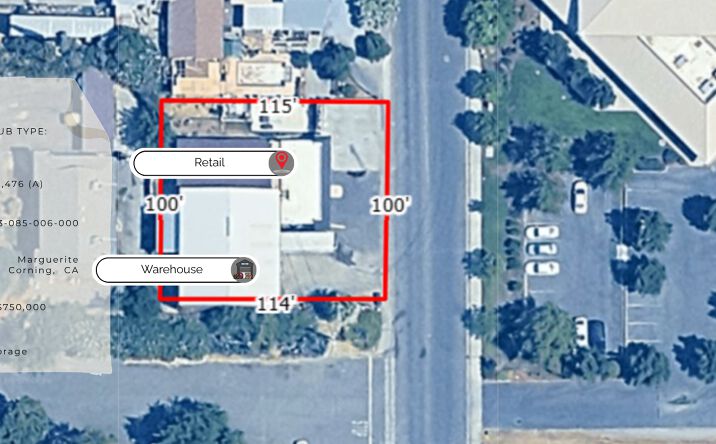 Pictures of Retail property located at 890 Marguerite Ave, Corning, CA 96021 for sales - image #1