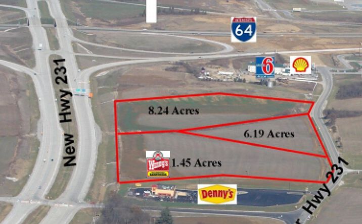 Pictures of Land property located at Highway 231/I-64, Dale, IN 47523 for sales - image #1