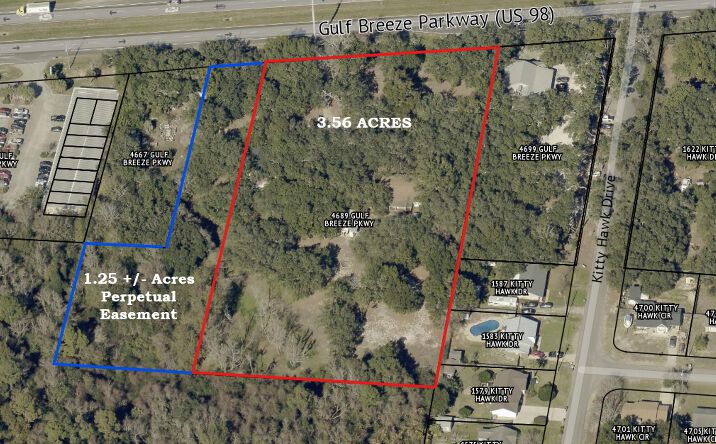 Pictures of Land property located at 4689 Gulf Breeze Pkwy, Gulf Breeze, FL 32563 for sales - image #1