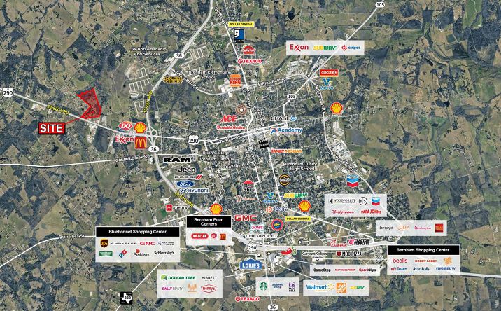 Pictures of Land property located at US HWY 290 W & Sunset Rd, Brenham, TX 77833 for sales - image #1