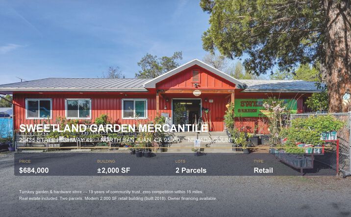 Pictures of Retail, Business for Sale property located at 29435 CA-49, North San Juan, CA 95960, 27988 Cherokee Rd, Nevada City, CA 95959 for sales - image #1
