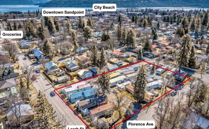 Pictures of Business for Sale, Land, Mobile Home Park property located at 702 N Florence Ave, Sandpoint, ID 83864 for sales - image #1
