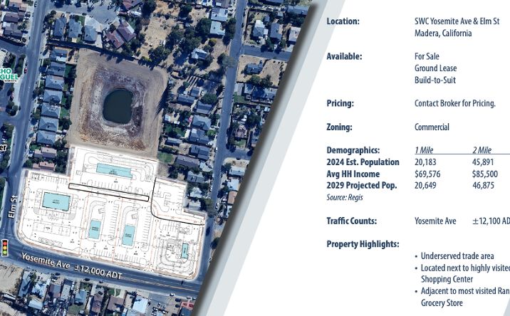 Pictures of Land property located at 1406 W Yosemite Ave, Madera, CA 93637 for sales - image #1