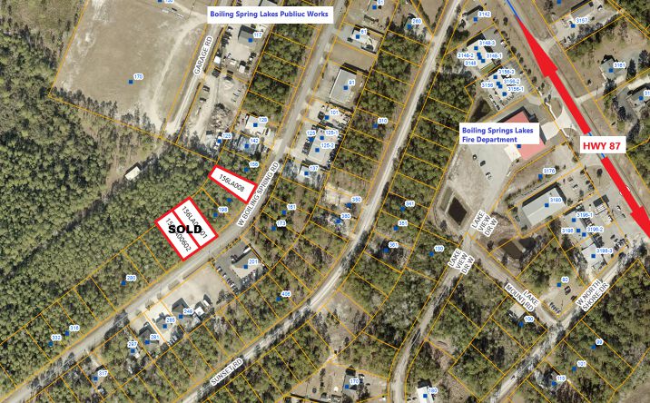 Pictures of Land property located at W Boiling Spring Rd, Boiling Spring Lakes, NC 28461 for sales - image #1