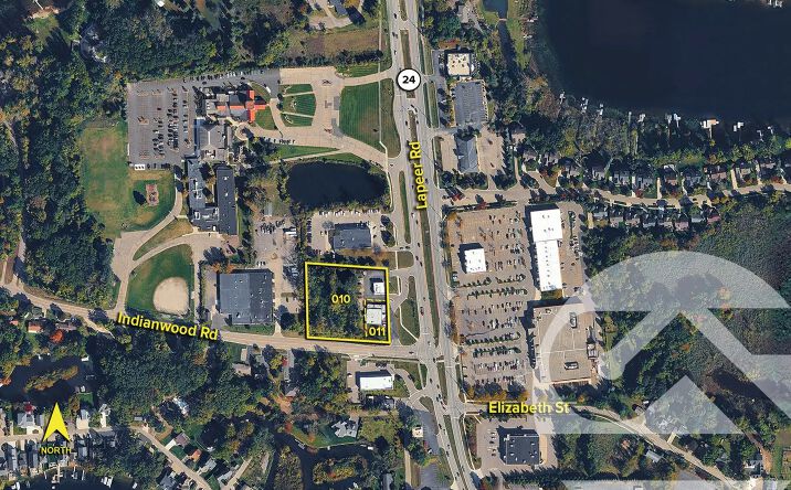 Pictures of Land property located at 571 & 575 N. Lapeer Rd, Lake Orion, MI 48362 for sales - image #1