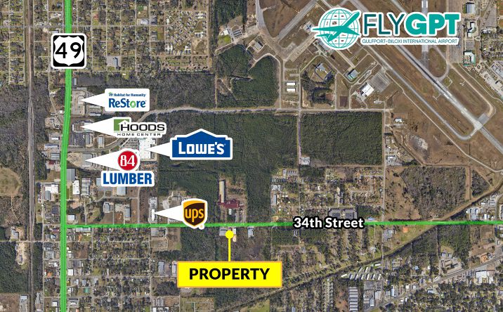 Pictures of Industrial property located at 1485 34th St, Gulfport, MS 39501 for sales - image #1