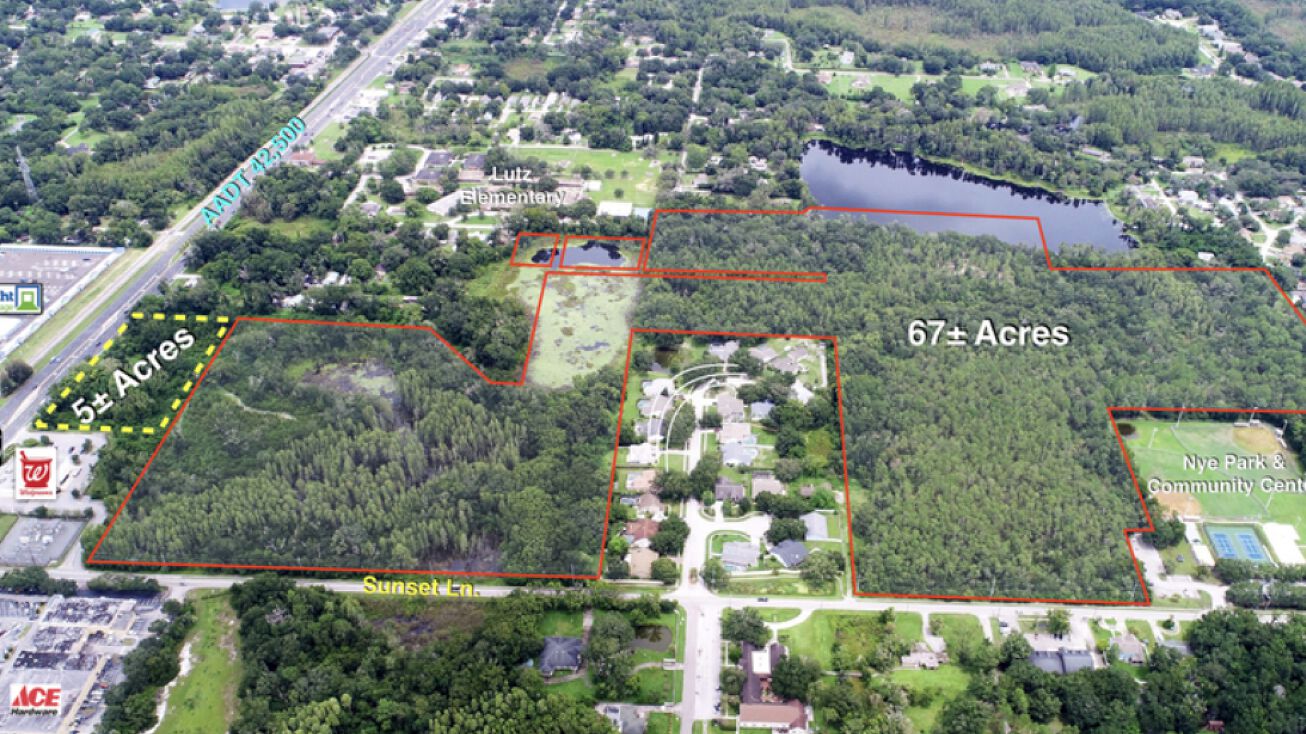 18601 US41, Lutz, FL 33549 Land for Sale 67 ac Res on US 41 Lutz