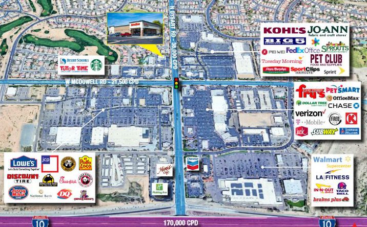 Pictures of Retail property located at 1750 N Dysart Rd, Goodyear, AZ 85395 for comps - image #1