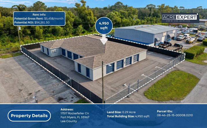 Pictures of Industrial, Self Storage property located at 17517 Rockefeller Cir, Fort Myers, FL 33967 for sales - image #1