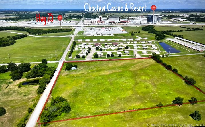 Pictures of Land property located at 2 Cale Switch Road, Calera, OK 74730 for sales - image #1