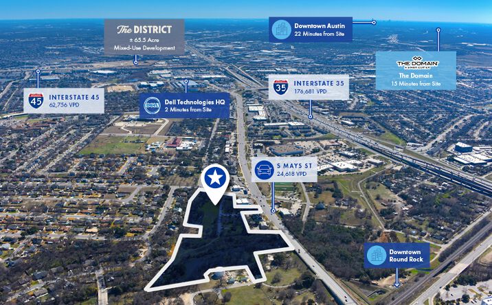 Pictures of Land property located at 599 S Mays St, Round Rock, TX 78664 for sales - image #1