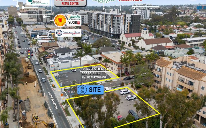 Pictures of Land property located at 3635 Fifth Ave, San Diego, CA 92103, 3655 5th Ave, San Diego, San Diego, CA 92103 for sales - image #1
