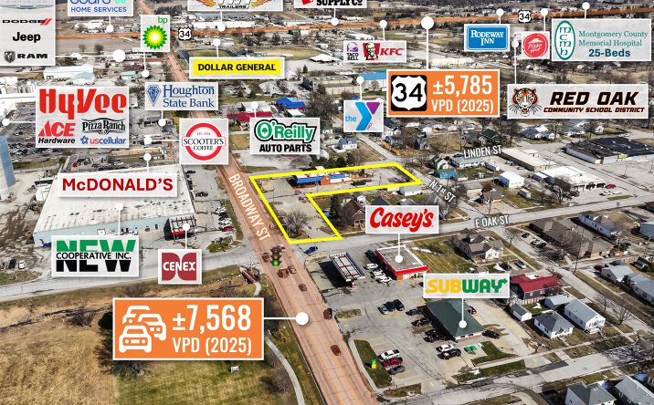 Pictures of Retail property located at 1410 N Broadway St, Red Oak, Red Oak, IA 51566 for sales - image #1