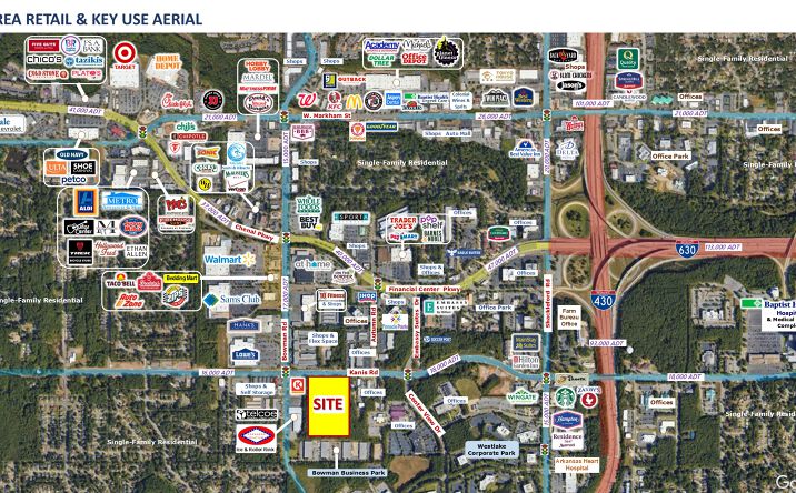 Pictures of Land, Mixed Use property located at SEC Kanis Rd & S. Bowman Rd, Little Rock, AR 72211 for sales - image #1