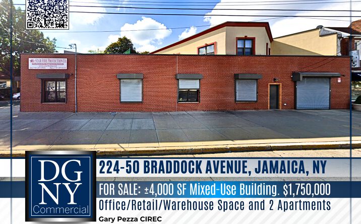 Pictures of Industrial, Mixed Use, Multifamily, Office, Retail property located at 224-50 Braddock Ave, Jamaica, NY 11428 for sales - image #1