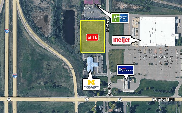 Pictures of Land property located at 2.72 Acres Meijer Street, Charlotte, MI 48813 for sales - image #1