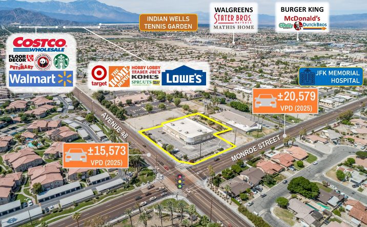 Pictures of Retail property located at 47985 Monroe St, Indio, CA 92201 for sales - image #1