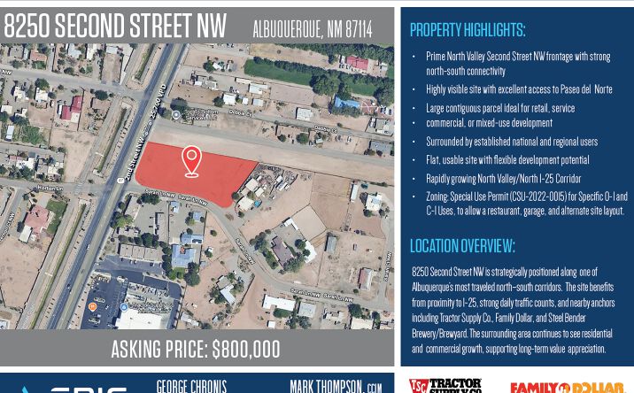 Pictures of Land property located at 8250 2nd St NW, Albuquerque, NM 87114 for sales - image #1