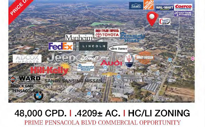 Pictures of Land, Office, Retail property located at 8441 Pensacola Blvd, Pensacola, FL 32534 for sales - image #1