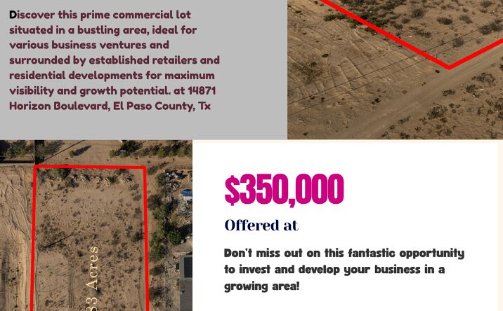 Pictures of Land property located at 14871 HORIZON BLVD, CLINT, TX 79928 for sales - image #1