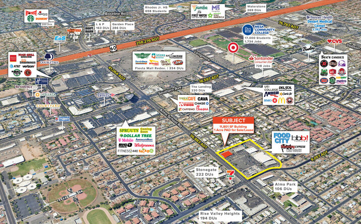 Pictures of Retail property located at 856 S Alma School Rd, Mesa, AZ 85210 for sales - image #1