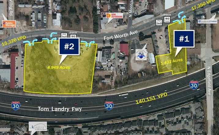 Pictures of Land property located at 1508-1512 Fort Worth Ave., Dallas, TX 75208 for sales - image #1