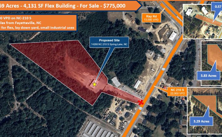 Pictures of Industrial property located at 14620 NC-210, Spring Lake, NC 28390 for sales - image #1