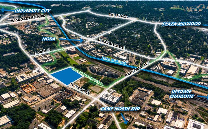 Pictures of Industrial, Mixed Use, Office, Retail property located at 2920 N Tryon St, Charlotte, NC 28206 for sales - image #1
