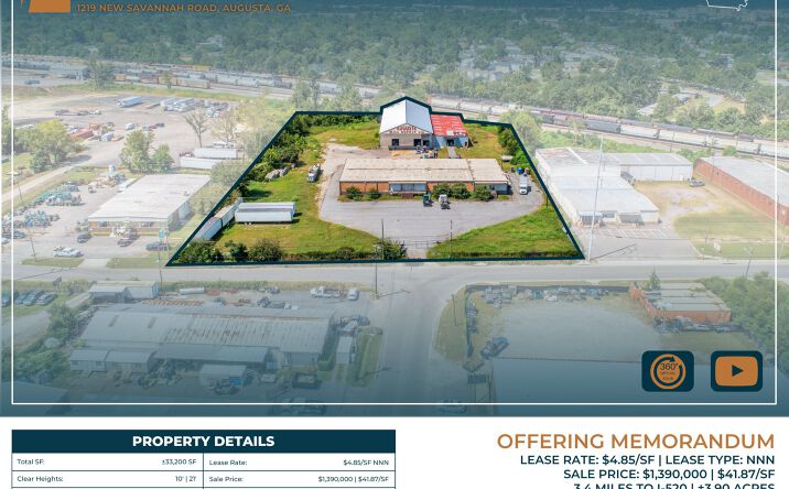 Pictures of Industrial property located at 1219 New Savannah Rd, Augusta, GA 30901 for sales - image #1