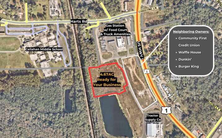 Pictures of Retail, Industrial, Self Storage property located at 0 US HWY 1, CALLAHAN, FL 32011 for sales - image #1