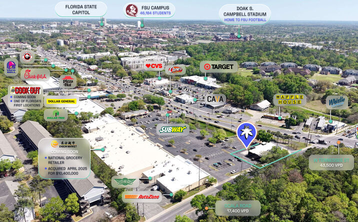 Pictures of Retail property located at 1968 W Tennessee St, Tallahassee, FL 32304 for sales - image #1