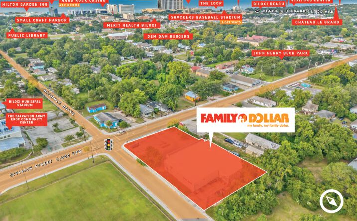 Pictures of Retail property located at 602 Division St, Biloxi, MS 35390 for sales - image #1