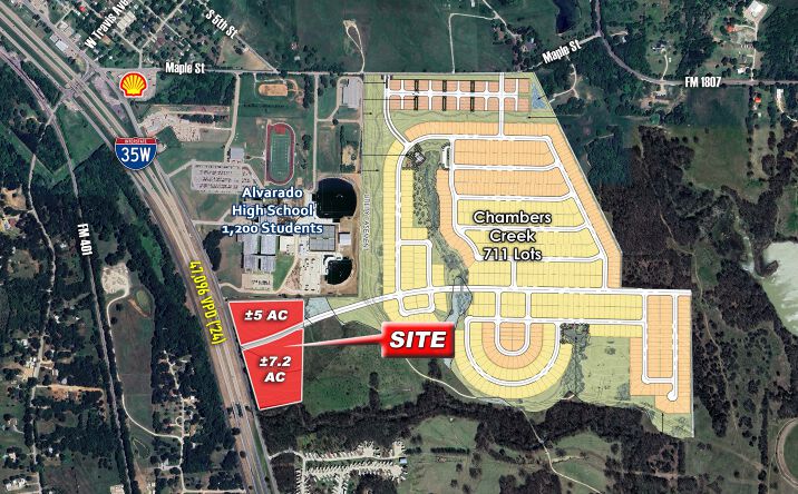 Pictures of Land property located at Interstate 35 W, Alvarado, TX 76009 for sales - image #1