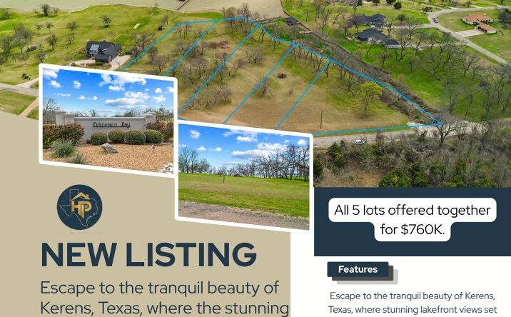 Pictures of Land property located at Francisco Bay Drive, Kerens, TX 75144 for sales - image #1
