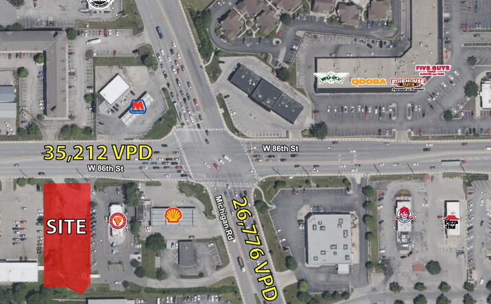 Pictures of Land, Retail property located at 3633 W 86th St, Indianapolis, IN 46268 for sales - image #1