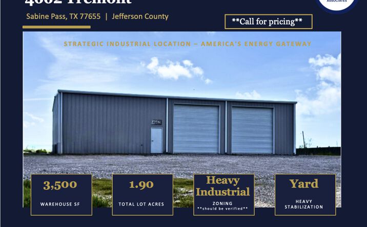 Pictures of Industrial property located at 4662 Tremont St, Port Arthur, TX 77655 for sales - image #1
