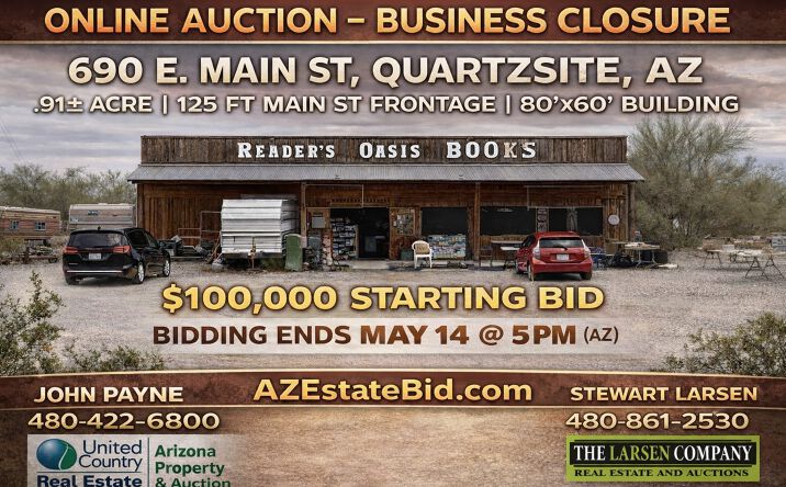 Pictures of Retail, Land property located at 690 East Main Street, Quartzsite, AZ 85346 for sales - image #1